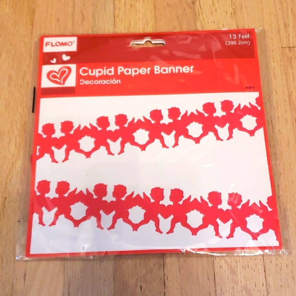 NEW Flomo Cupid Banner 13ft Long, unopened